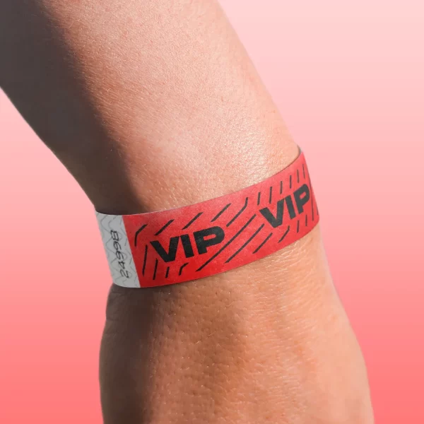 Pulsera Tyvek rojo