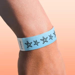 Pulsera tyvek celeste